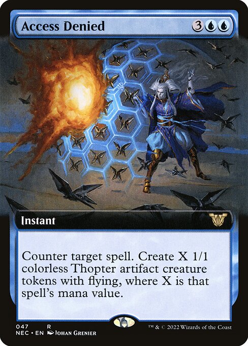 Access Denied (47) - EXTENDED ART - Neon Dynasty Commander - Game On