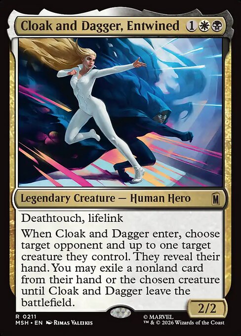 Cloak and Dagger, Entwined (211) (Foil) - Marvel Super Heroes - Game On