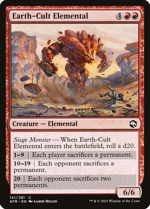 Earth-Cult Elemental (141) - Adventures in the Forgotten Realms - Game On