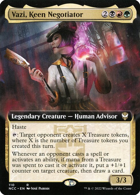 Vazi, Keen Negotiator (110) - EXTENDED ART - New Capenna Commander - Game On