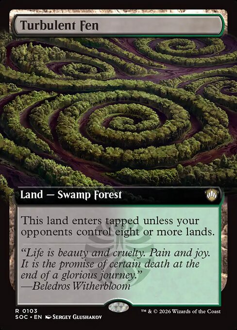Turbulent Fen (103) - EXTENDED ART - Secrets of Strixhaven Commander - Game On