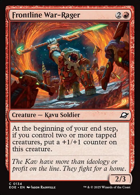 Frontline War-Rager (134) (Foil) - Edge of Eternities - Game On