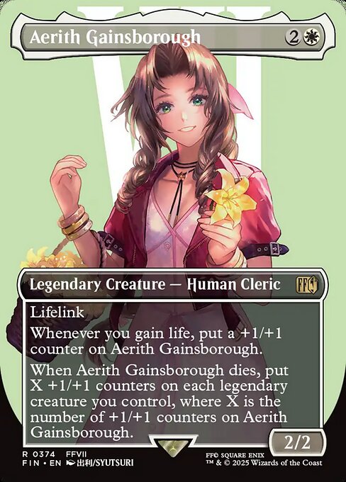 Aerith Gainsborough (374) - BORDERLESS - FULL ART (Foil) - Final Fantasy - Game On