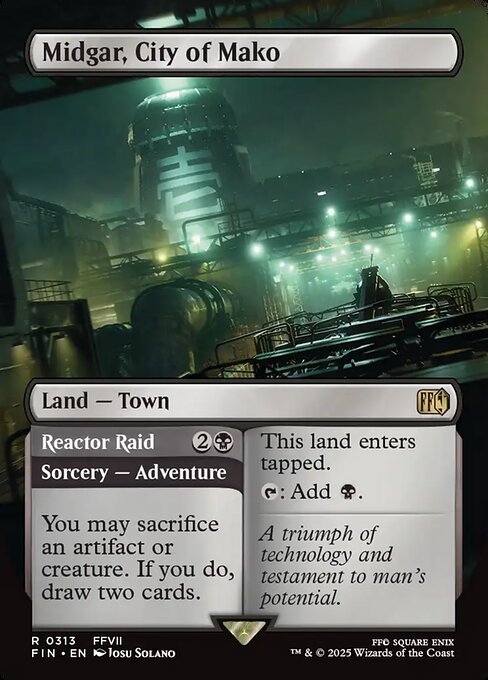 Midgar, City of Mako // Reactor Raid (313) - BORDERLESS - FULL ART - Final Fantasy - Game On
