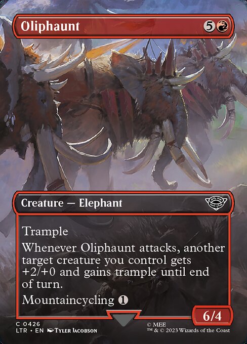Oliphaunt (426) - BORDERLESS - FULL ART - The Lord of the Rings: Tales of Middle-earth - Game On