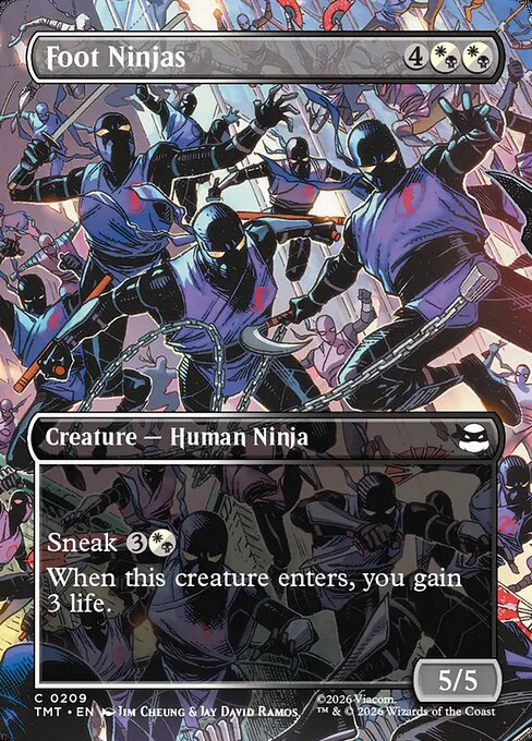 Foot Ninjas (209) - BORDERLESS - FULL ART (Foil) - Teenage Mutant Ninja Turtles - Game On