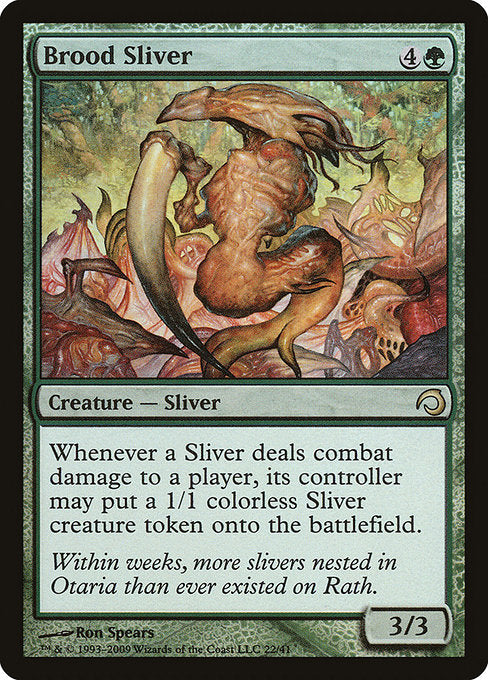 Brood Sliver (22) (Foil) - Premium Deck Series: Slivers - Game On