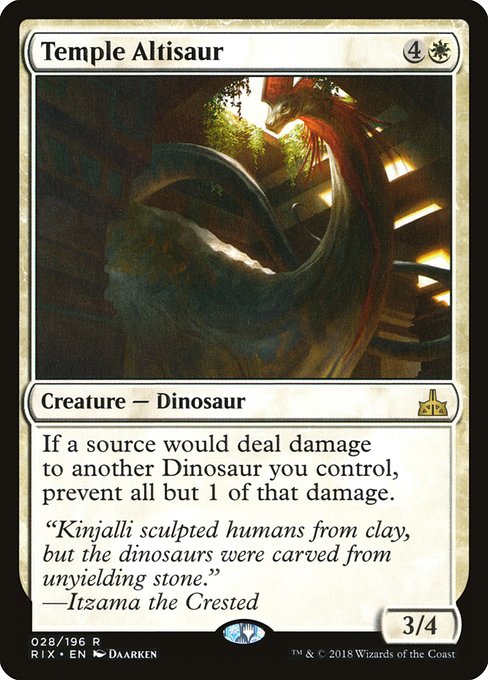 Temple Altisaur (28) - Rivals of Ixalan - Game On