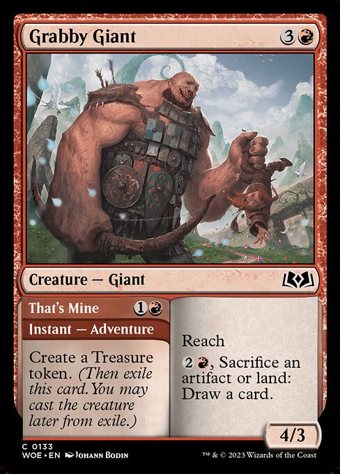 Grabby Giant // That's Mine (133) (Foil) - Wilds of Eldraine - Game On