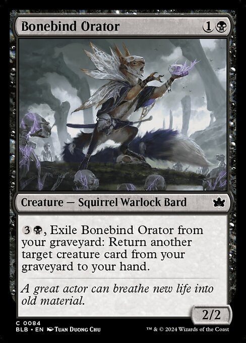 Bonebind Orator (84) (Foil) - Bloomburrow - Game On