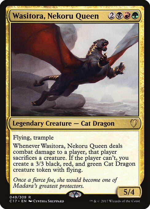 Wasitora, Nekoru Queen (49) - Commander 2017 - Game On