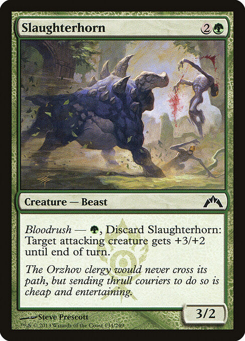 Slaughterhorn (134) (Foil) - Gatecrash - Game On