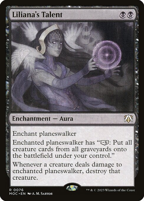 Liliana's Talent (76) - March of the Machine Commander - Game On