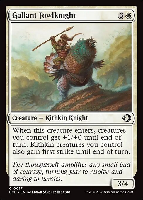 Gallant Fowlknight (17) (Foil) - Lorwyn Eclipsed - Game On