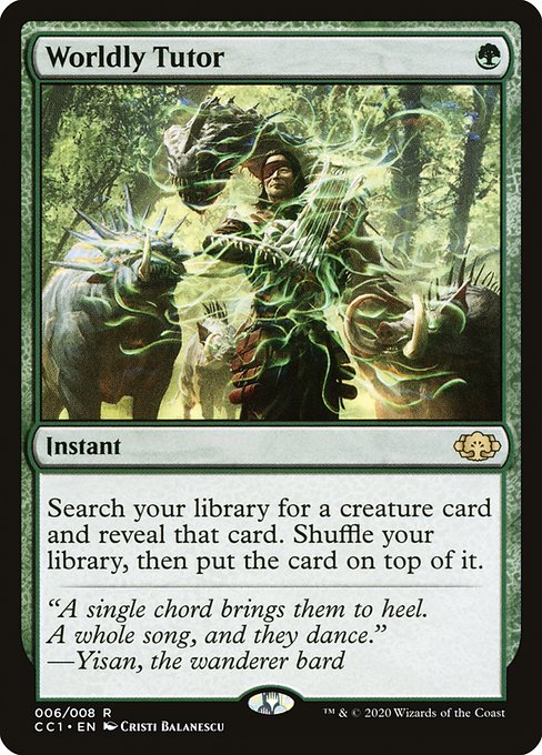 Worldly Tutor (6) (Foil) - Commander Collection: Green - Game On
