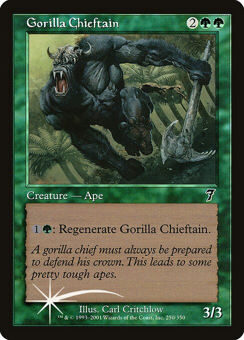 Gorilla Chieftain (250★) (Foil) - Seventh Edition - Game On
