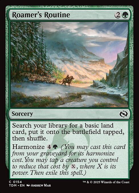 Roamer's Routine (154) (Foil) - Tarkir: Dragonstorm - Game On