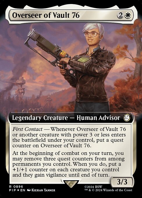 Overseer of Vault 76 (896) - EXTENDED ART (Foil) - Fallout - Game On