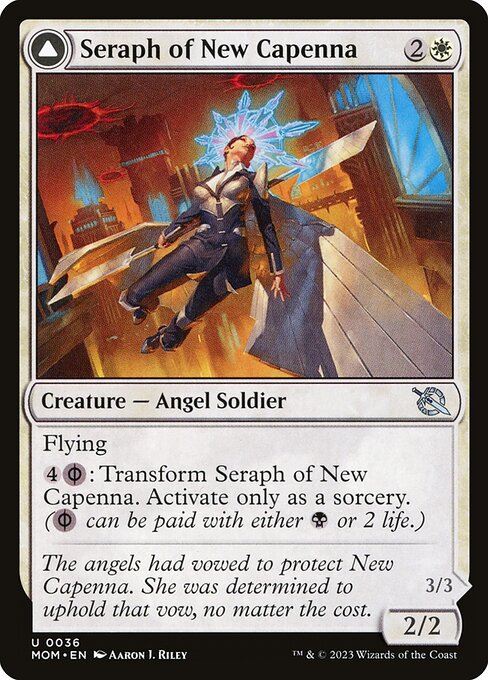 Seraph of New Capenna // Seraph of New Phyrexia (36) (Foil) - March of the Machine - Game On