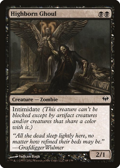 Highborn Ghoul (68) (Foil) - Dark Ascension - Game On