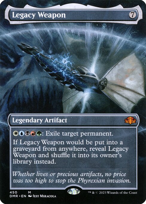 Legacy Weapon (450) - BORDERLESS - FULL ART (Foil) - Dominaria Remastered - Game On