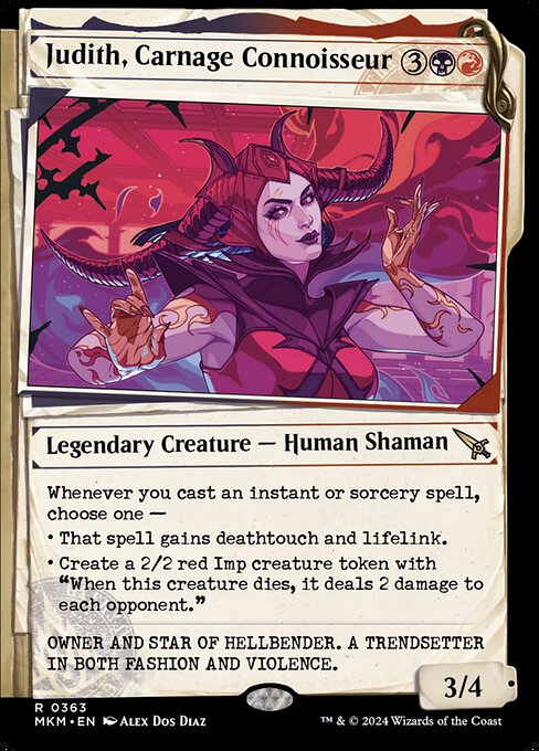 Judith, Carnage Connoisseur (363) - SHOWCASE (Foil) - Murders at Karlov Manor - Game On
