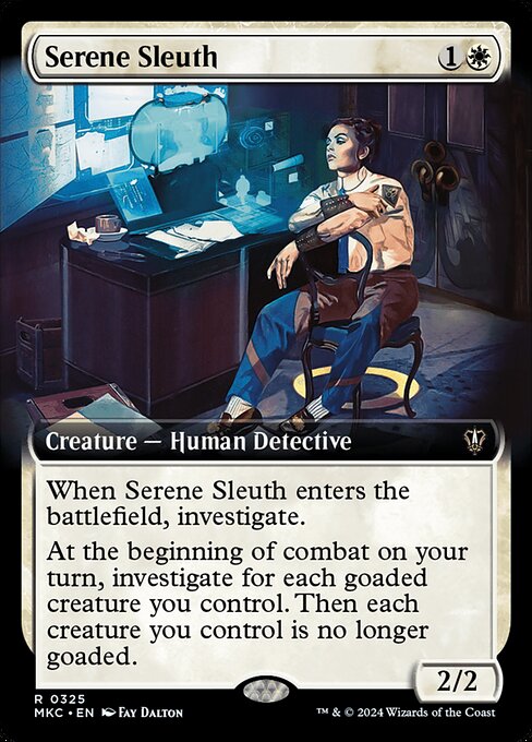 Serene Sleuth (325) - EXTENDED ART - Murders at Karlov Manor Commander - Game On