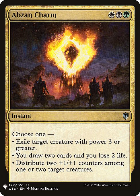Abzan Charm (C16-177) - The List - Game On
