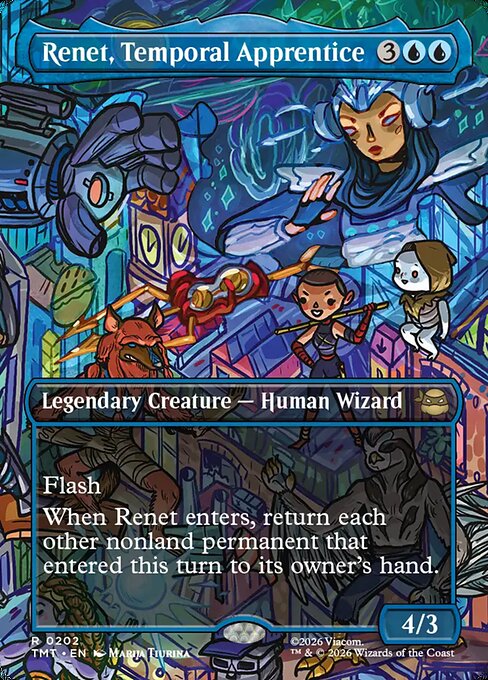Renet, Temporal Apprentice (202) - BORDERLESS - FULL ART - Teenage Mutant Ninja Turtles - Game On