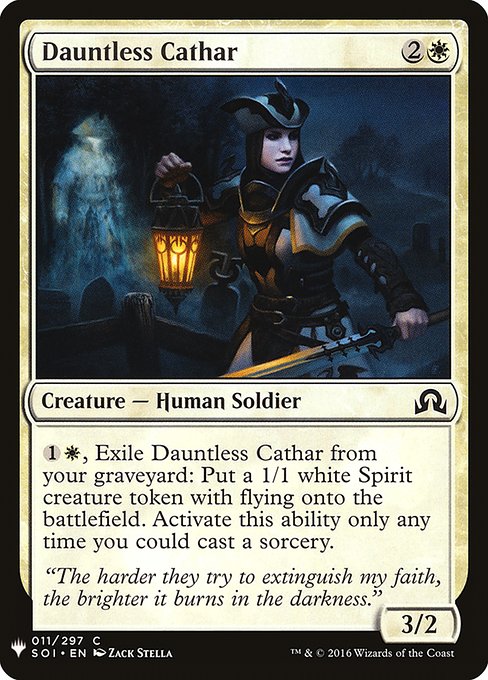 Dauntless Cathar (SOI-11) - The List - Game On