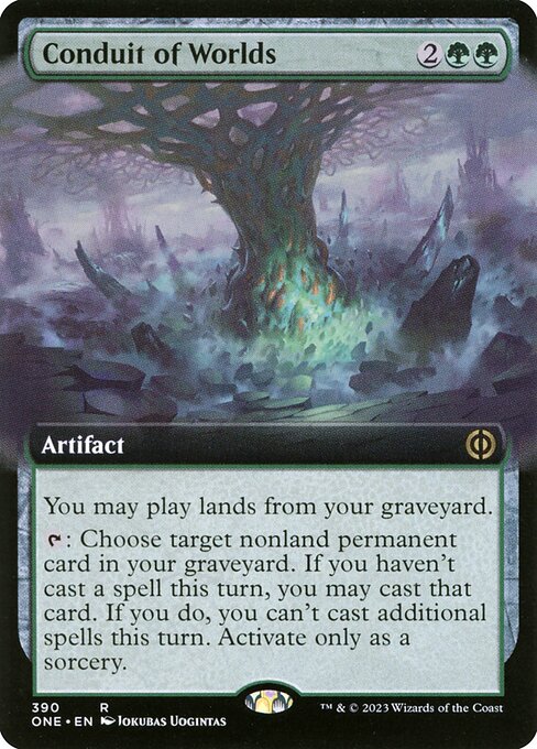 Conduit of Worlds (390) - EXTENDED ART (Foil) - Phyrexia: All Will Be One - Game On