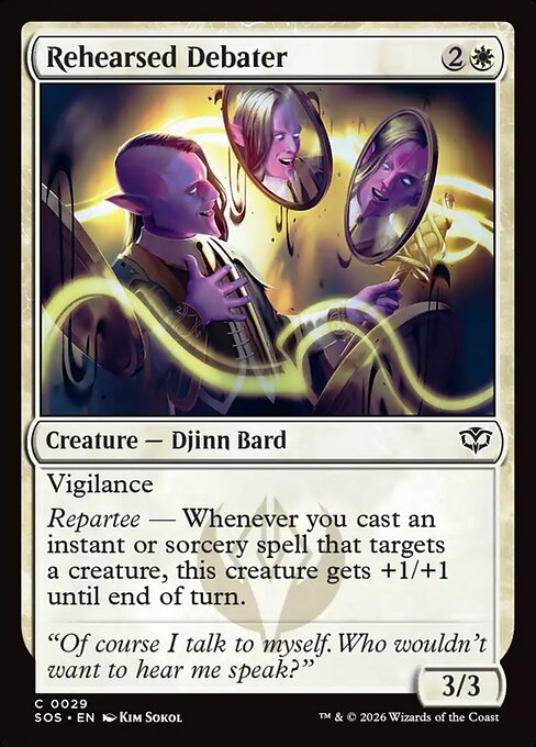 Rehearsed Debater (29) (Foil) - Secrets of Strixhaven - Game On