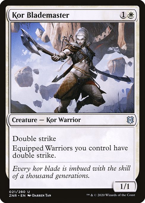 Kor Blademaster (21) (Foil) - Zendikar Rising - Game On