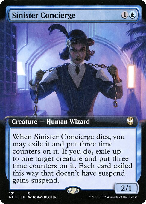Sinister Concierge (131) - EXTENDED ART - New Capenna Commander - Game On