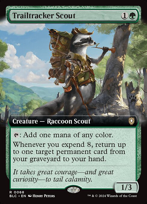 Trailtracker Scout (68) - EXTENDED ART - Bloomburrow Commander - Game On
