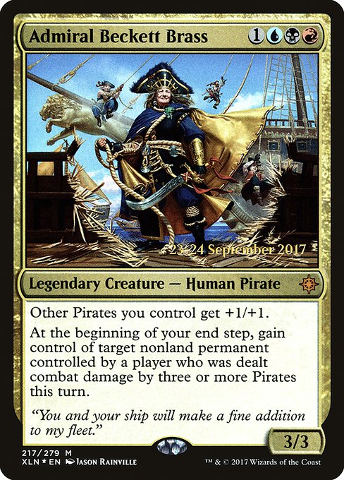 Admiral Beckett Brass (217s) (Foil) - Ixalan Promos - Game On