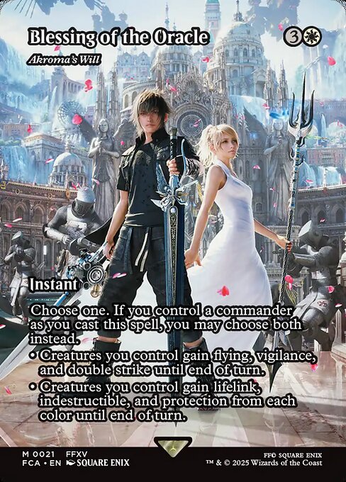 Akroma's Will (21) - BORDERLESS - FULL ART - Final Fantasy: Through the Ages - Game On