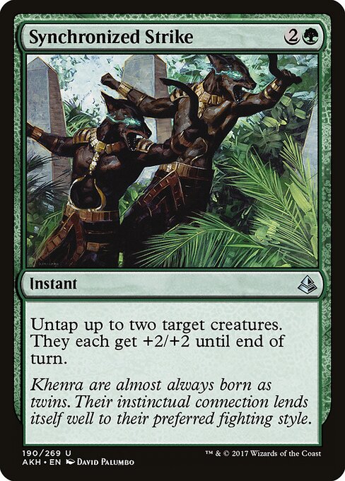 Synchronized Strike (190) (Foil) - Amonkhet - Game On