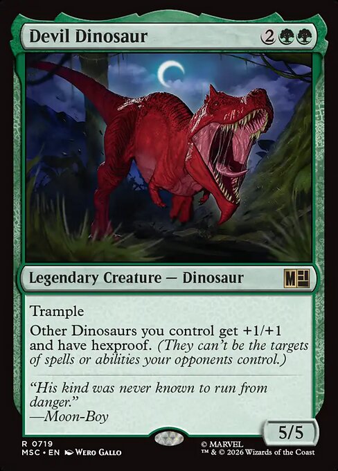 Devil Dinosaur (719) (Foil) - Marvel Super Heroes Commander - Game On