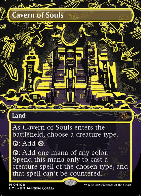 Cavern of Souls (410b) - BORDERLESS - FULL ART (Foil) - The Lost Caverns of Ixalan - Game On