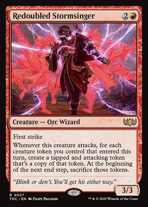 Redoubled Stormsinger (37) - Tarkir: Dragonstorm Commander - Game On