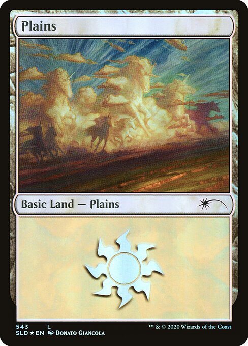 Plains (543) (Foil) - Secret Lair Drop - Game On