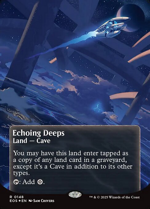 Echoing Deeps (148) - BORDERLESS - FULL ART (Foil) - Edge of Eternities: Stellar Sights - Game On