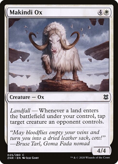 Makindi Ox (25) (Foil) - Zendikar Rising - Game On