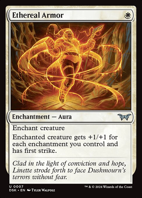Ethereal Armor (7) (Foil) - Duskmourn: House of Horror - Game On