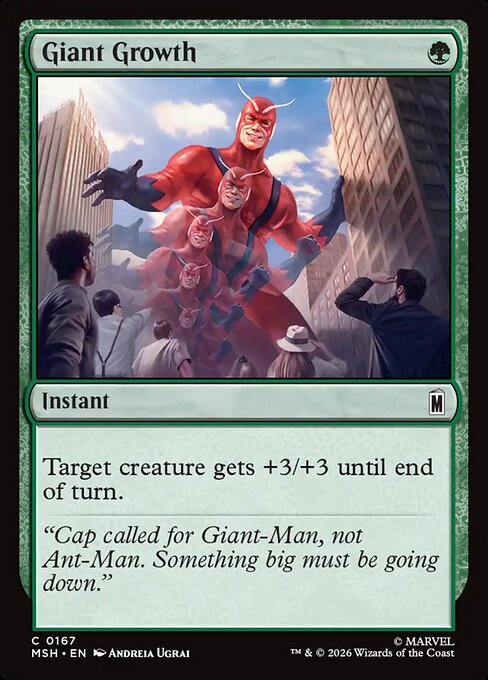 Giant Growth (167) - Marvel Super Heroes - Game On