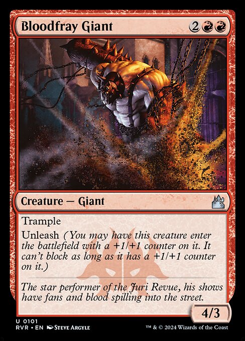Bloodfray Giant (101) (Foil) - Ravnica Remastered - Game On
