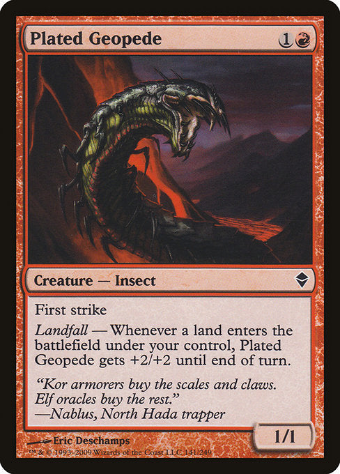 Plated Geopede (141) - Zendikar - Game On