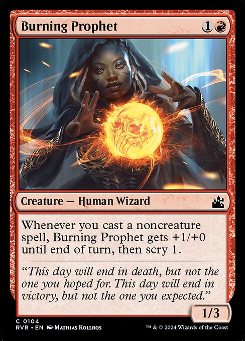 Burning Prophet (104) (Foil) - Ravnica Remastered - Game On