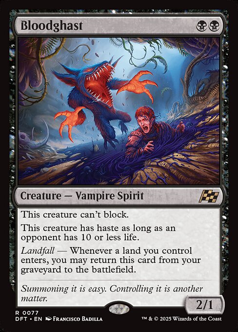 Bloodghast (77) (Foil) - Aetherdrift - Game On